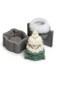 Molde de Vela Sagrado Coração com Base